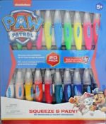 8 x Paw Patrol 20 Squeeze & Paint Washable Paint Brush Sets RRP £14.99 ea L3