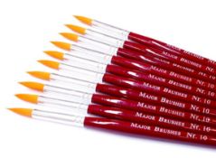 100 x Major Brushes Paint Brushes (Designs May Vary)