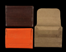 50 x Slim Real Leather Mini Card Holders In Various Colours RRP £8