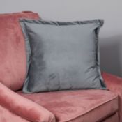 Snakeskin Textured Grey Velvet Cushion Cover RRP - £50