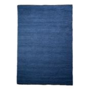 Navy Knitted Large Wool Rug RRP - £260