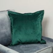 Dark Green Velvet Cushion Cover RRP - £30
