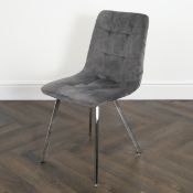 Squared Grey Dining Chair (set of 2) RRP - £370