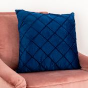 Diamond Blue Velvet Cushion Cover RRP - £30