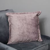 Pink Crushed Velvet Cushion Cover RRP - £40