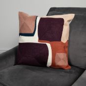 Purple Abstract Boho Cushion RRP - £40