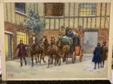 Original Signed Watercolour by Artist Savile Lumley. Free Post Worldwide