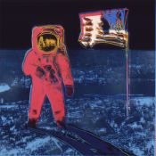 Andy Warhol (1928-87) Moonwalk F S 405 Red, Silkscreen In Colours On Lenox Museum Board, 1987