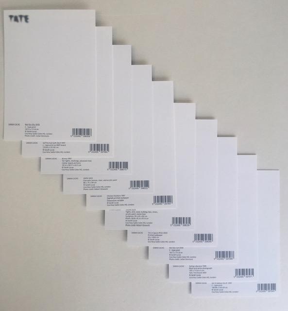 Sarah Lucas (b 1962) Tits in Space Postcard Set from ‘Happy Gas’ Exhibition, Discontinued, 2023 - Image 12 of 13