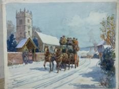 Original Signed Watercolour by Artist Savile Lumley. Free Post Worldwide