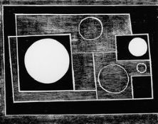 Ben Nicholson (b1894-1982) ‘5 circles’ Abstract 1934’, high-quality giclée reproduction print, 20...