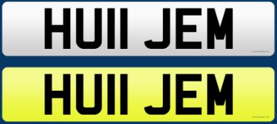 HU11 JEM Number Plate on retention certificate