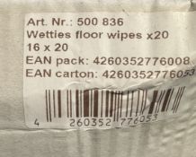 Pallet of Wetties Wet Floor Wipes