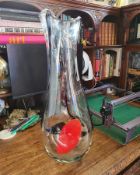 Svaja Glass Vase (Red Orchid)
