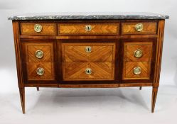 Fine 18th c. Louis XVI Marble Topped Commode
