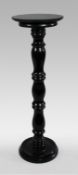 Early 20th c. Ebonized Wooden Pedestal
