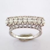 18K White Gold Detailed With Marquise Cut Diamonds.