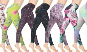 Job Lot of 100 Girls Printed Designer Sports Leggings 3–12Y Premium Brand RRP £12.99