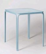 Swoon Editions Clapham Dining Table, In Pastel Blue - Steel/Glass