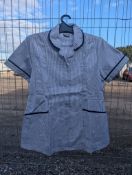 5 x Care Ladies Classic Tunic Blue and White Stripes Size 12