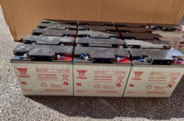 NP7-12 12v 7Ah Genuine Yuasa Lead Acid Rechargeable Battery - 17x Batteries