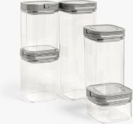 INCLUDE 5 X John Lewis Anyday RECTANGLE STACKABLE STORAGE CONTAINERS (1 box)