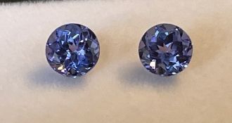 Tanzanites, 1.15&1.11 Ct (Pair)