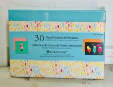 Burgoyne 30 Handmade Embellished All Occasion Greeting Cards