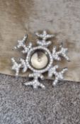 Snowflake Crystal Tea Light Holder
