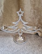 Christmas Tree Crystal Tea Light Holder
