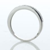 9ct White Gold Semi Eternity Diamond Ring 0.50 Carats