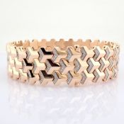 14K Rose Gold Bracelet Detailed With Brilliant Diamonds