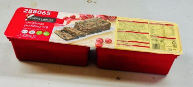 Chef's Larder Christmas Pudding Log 1.25kg New Sealed BBE April 2026