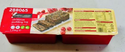 Chef's Larder Christmas Pudding Log 1.25kg New Sealed BBE April 2026