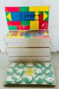 7 X EDX Education Geometry Foam Geometric Solids (36 Piece) & Paint Stamp STORY 14pc New Sealed