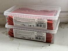 2 x Vidal Strawberry Pencils New Sealed Tubs BBE 9/25