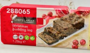 Chef's Larder Christmas Pudding Log 1.25kg New Sealed BBE April 2026