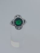 Silver Ring Set with Cz Stones