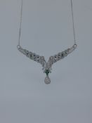 Silver 925 Cz Set Necklace
