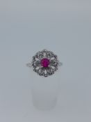 Silver Dress Ring Set with Cz Stones
