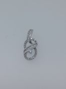 925 Silver Pendant Set with Cz Stones