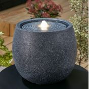 Linea Solar Sphere Water Feature. RRP £100 - Grade U