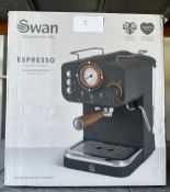 Swan Espresso Coffee Make Slate Grey. RRP £80 - Grade U