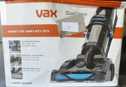 Vax Dual Power Carpet Washer. £100 - Grade U