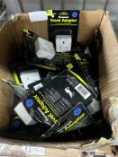 Large Assortment of Travel Adapter Plugs. RRP £100 - Grade U