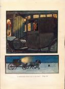 The Postchaise Cecil Aldin Old Christmas 1908 Antique Illustration-34.