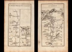 Ireland Rare 177 Antique 245 Yr-Old Map Dublin Enniscorthy Wexford Taghmon.