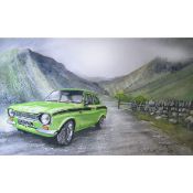 Ford Escort Mexico MK 1 1970's Extra Large Metal Wall Art