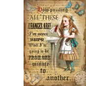 Alice In Wonderland How Puzzling Extra large Designed Metal Wall Art