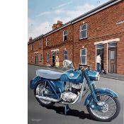 Greeves Twin Essex 250cc Extra Large Metal Wall Art
